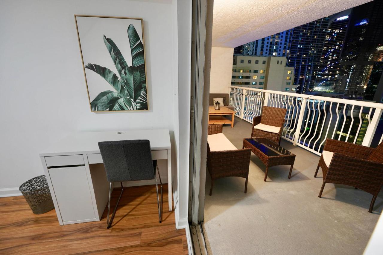City & Sea View+Free Parking Modern Condo Miami Exterior foto